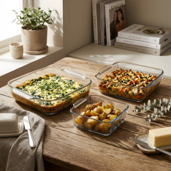 Pyrex Baking Dish Set - 3 Pcs
